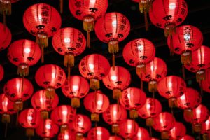 Lanternes chinoise rouge