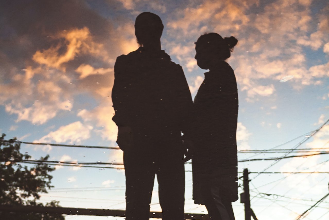 Silhouette d'un couple
